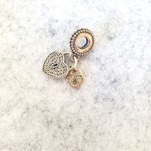 Pandora heart lock charm